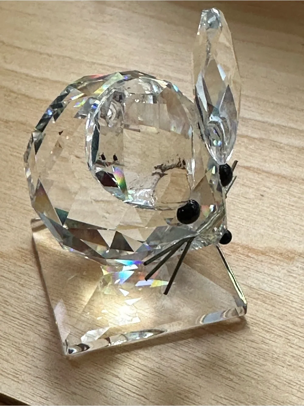 Swarovski Crystal Mouse **Missing Tail**
